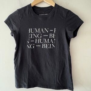 Everlane Black 100% Human T Shirt